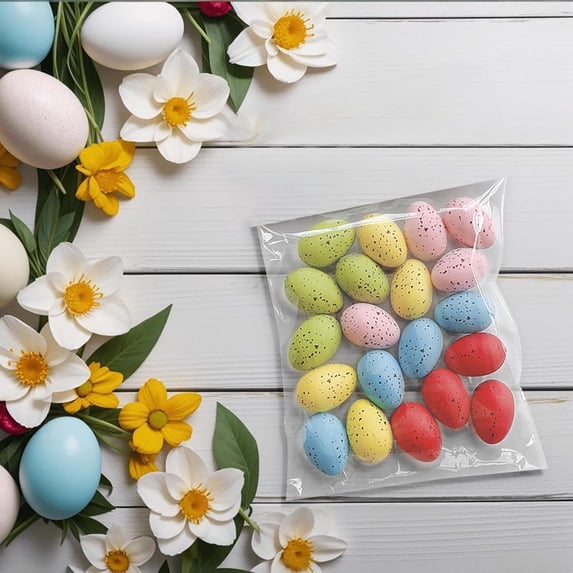 LEFTHIGH Home Mini Speckled Easter Eggs Pigeon Eggs DIY Wreath Decoration Craft Supplies for Spring Holiday Party Decor Christmas Kitchen Decor
