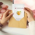 thumbnail image 1 of LEFTHIGH Home Multicolor Paper Heart Shaped Gift Card with Space for Handwritten Note Birthday Holiday Appreciation Gesture 9x6cm Gift Sets, 1 of 6
