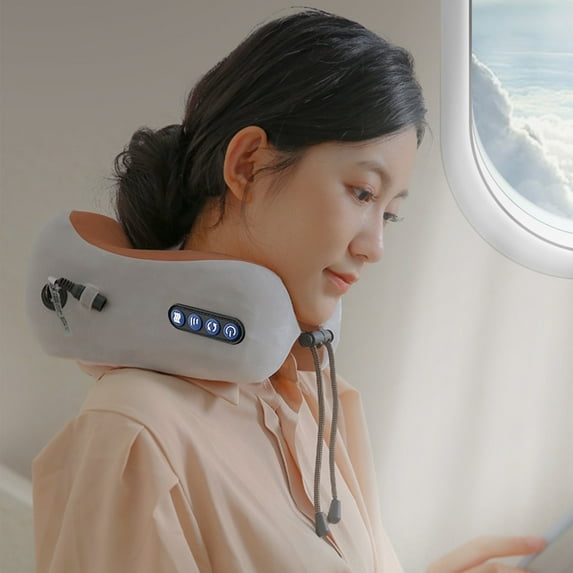 LEFTHIGH Home Neck Travel Pillows U-Shaped Memory Foam Neck Pillows & for Muscle, Shoulder, Cervical Pain Stress Relief for Home, Office, Airplane Christmas