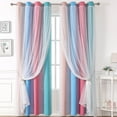 thumbnail image 1 of LEFTHIGH Home Pair Rod Pocket Curtain Panels 39x51 Inch Light Filtering Window Drapes for Bedroom Living Room Multicolor Home And Kitchen, 1 of 7
