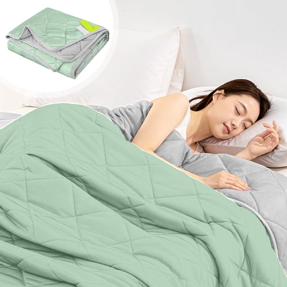 LEFTHIGH Home Pink Green Blue Mint Green Silk Fiber Summer Comforter Lightweight Cooling Blanket Air Conditioning Quilt 150x110cm Teen Gifts