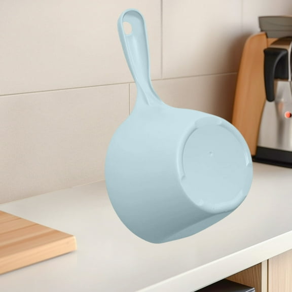 LEFTHIGH Home Plastic Long Handle Water Ladle Kitchen Scoop, 27x17x10.2cm Thickened Dipper for Cooking Bathing, Food Grade Household Scooper for Rice Soup Room Decor