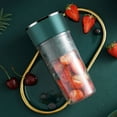 thumbnail image 1 of LEFTHIGH Home Portable Blenders, Blenders for Shakes, Fruit Juicer USB Rechargeable with 4 Blades, Handheld Blenders for Sports Travel and Outdoor Decorations, 1 of 7