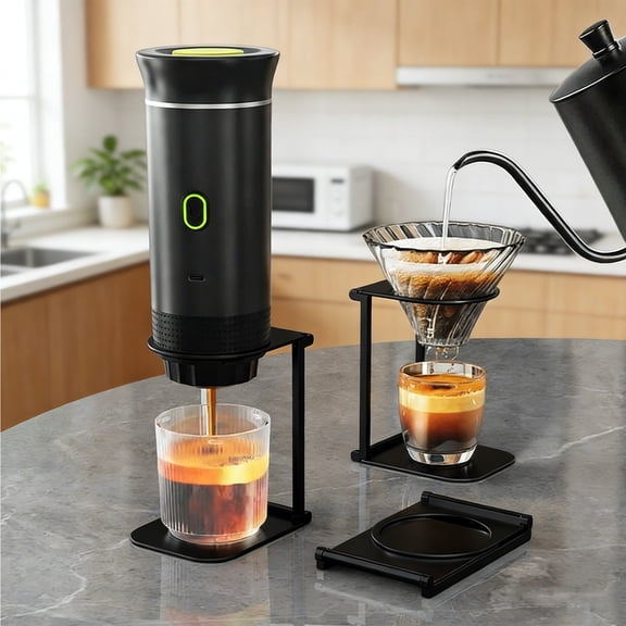 LEFTHIGH Home Portable Coffee Maker Stand Aluminum Alloy Foldable for Multiple Models Outdoor Camping Metal Frame 67mm