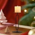 thumbnail image 1 of LEFTHIGH Home Scandinavian O-Shaped Iron Candlestick Gold Black 3.94x3.54in Modern Centerpiece Table Party Decor Christmas Gifts, 1 of 6