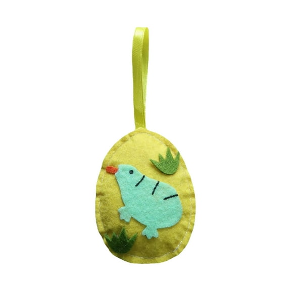LEFTHIGH Home Set of 5 Sparkling Easter Eggs Fabric Decoration Colorful Hanging Pendant for Home Decor Party Basket Fillers Hunt Game 8.5x6.5cm Home Improvement