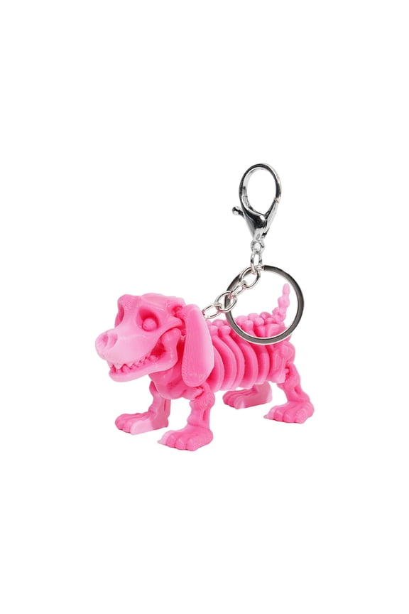 Home Skeleton Dog Keychain Acrylic Pendant Removable Joint for Backpack Car Key Bag Decoration Gift