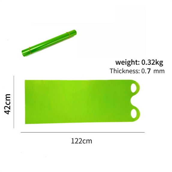 LEFTHIGH Home Sled for Kids Portable Extra Thick Roll Up Plastic Snow Sled 54x16.5in for Adults and Children Snow Grass Sand Ice Skating Home Organization