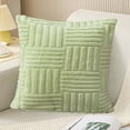 thumbnail image 1 of LEFTHIGH Home Solid Color Velvet Pillow Cover 18x18in Quilted Sofa Cushion for Bedroom Office Lumbar Support Home Decor House Essential, 1 of 6