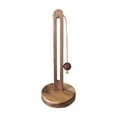 thumbnail image 1 of LEFTHIGH Home Solid Wood Paper Towel Holder Kitchen Punch Mount Roll Storage Rack Vertical Organizer for Foil Wrap Bags Towels Decorations, 1 of 2