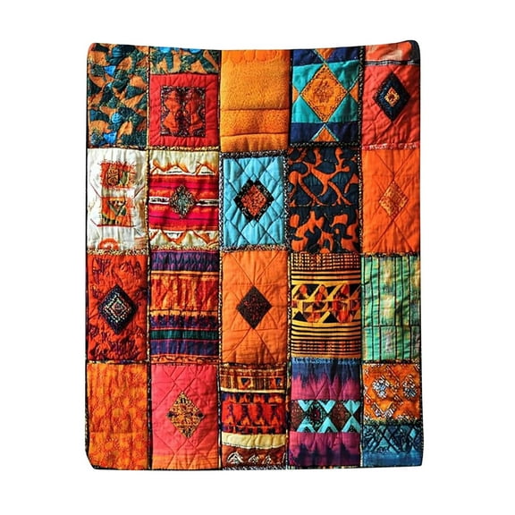 LEFTHIGH Home Stitch Pattern Flannel Blanket Soft Warm Cozy for Couch Bed Living Room Travel Machine Washable