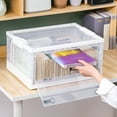 thumbnail image 1 of LEFTHIGH Home Storage Bins with Lids - Storage Bins, Plastic Storage Bins for Closet Organizer, 28L Folding Storage Box, Stackable Toy Storage Bins Decor, 1 of 6