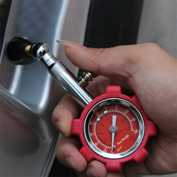 LEFTHIGH Home Tire Pressure Gauge - (0-100 PSI) Heavy Duty with Large 2.3 Inch Easy to Read Dial, Low - High Pressure Gauge. Tire Gauge for Car and Trucks Tires Christmas Decor