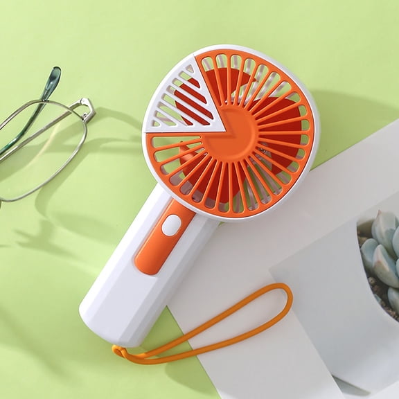 LEFTHIGH Home Triangular Splicing Handheld Fan USB Rechargeable Portable Compact Mini Fan Strong Wind for Home Office Outdoor Travel