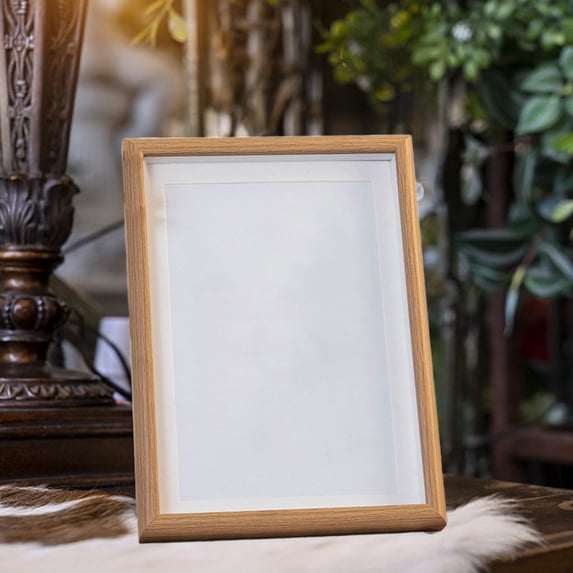 LEFTHIGH Home Wooden Picture Frame 4.8x6.7in for 5x7 Photo with Mat Wall Mounting or Tabletop Display Home Decor St Patricks Day Decor