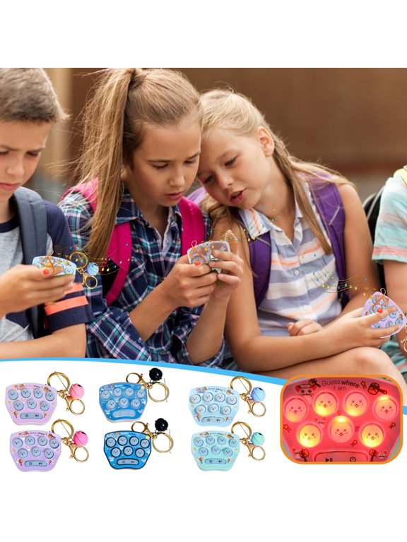 LEFTHIGH Toys Games Game Key Chain Fidget Toy Hamster Memory Game Backpack Key Decor Toy Functions for Kids Travel Games