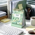 thumbnail image 1 of LEFXSMR 2027 Desk Calendar, Fresh Scenery Portable Standing Thick Desk Calendar, Spiral Bound Mini 12 Monthly Calendar Planner for Home Office Desktop, 1 of 6