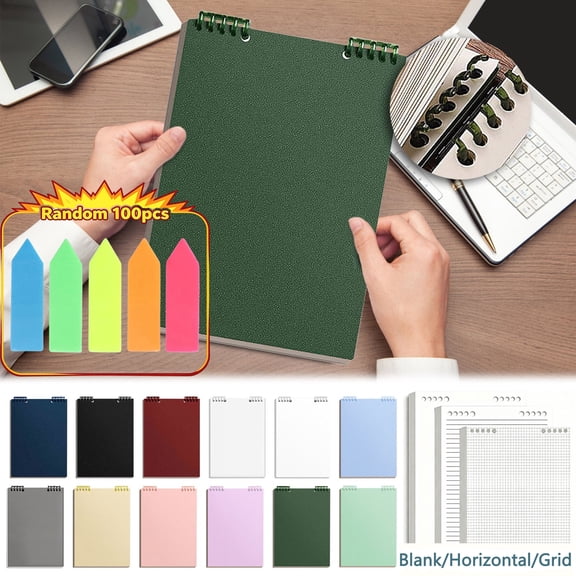 LEFXSMR Binder Notebook, Refillable Slim Ring Ruled Loose-Leaf Notebook, Detachable A5 Binders for College Ruled Journal & Office Supplies, Black