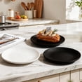 thumbnail image 1 of LEFXSMR Black Dinner Plates Imitation Stoneware Plastic Plates Northern European Style Kitchen Utensils for Home & Restaurant Use, 9.84in, 1 of 7