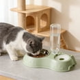 thumbnail image 1 of LEFXSMR Cat Water Fountain, Gravity Pet Dog Bowls for Drinking & Feeding, Automatic Cat Feeder for Pets Home Use, Green, 1 of 6