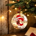 thumbnail image 1 of LEFXSMR Christmas Balls, 3.1" Shatterproof Festive Christmas Ball Ornaments, Christmas Letter Ornaments for Xtmas Tree Home Holiday Decor, 1 of 2