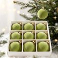thumbnail image 1 of LEFXSMR Christmas Balls, 9pcs 3.15" Velvet Solid Christmas Ornaments Set, Hanging Christmas Decorations for Xmas Tree Mantel Porch Home Decor, 1 of 3