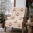 thumbnail image 1 of LEFXSMR Christmas Blanket Knee Thigh Santa Claus Flannel Throw Blanket for Couch Chritsmas Decorations for Winter Holiday Gift, 39.37*27.56", 1 of 6