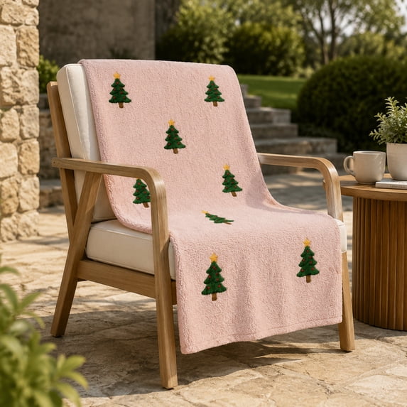 LEFXSMR Christmas Blanket Knee Thigh Xmas Tree Flannel Throw Blanket for Couch Chritsmas Decorations for Winter Holiday Gift, 39.37*27.56"