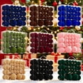 thumbnail image 1 of LEFXSMR Christmas Ornaments Set, 46pcs Flocked Solid Shatterproof Christmas Balls, Hanging Christmas Decorations for Xmas Tree Mantel Porch Home, 1 of 6