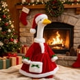 thumbnail image 1 of LEFXSMR Christmas Porch Goose Outfit, Winter Velvet Christmas Goose Outfit with Bag Hat , 23" Porch Goose Outfits for Patio Yard Lawn Garden Outdoor, 1 of 8