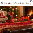 thumbnail image 1 of LEFXSMR Christmas Reindeer Decor, 2pcs Electroplated Deer Figurine, Reindeer Christmas Decorations Indoor for Mantel Tabletop Storefront Window, 1 of 8