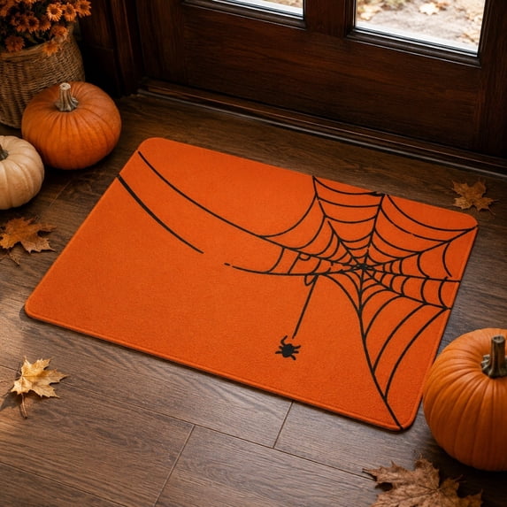 LEFXSMR Halloween Door Mat Diatomite Decorative Welcome Mat Absorbent Non-slip Bathroom Rug for Home Fall Holiday Halloween Decorations