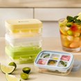 thumbnail image 1 of LEFXSMR Ice Cube Tray with Lid, Easy Release Round Ice Trays for Freezer, Reusable Ice Molds for Ice Maker, Yellow, 1 of 7