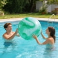 thumbnail image 1 of Fwttom Inflatable Pool Toys Beach Balls 9" PVC Inflatable Colorful Beach Balls for Summer Pool Party Beach Games, Blue, 1 of 6