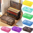 thumbnail image 1 of LEFXSMR Pencil Case, Large Capacity Pencil Box, Multipurpose Stackable Translucent Sturdy Pen Box for Offices Supplies, Yellow, 1 of 9