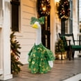 thumbnail image 1 of LEFXSMR Porch Goose Christmas Outfits, Gold Foil Gift Box Print Christmas Goose Outfit with Bow, 23" Porch Goose Outfits for Garden Yard Lawn Outdoor, 1 of 9