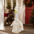 thumbnail image 1 of LEFXSMR Porch Goose Christmas Outfits, Thread Branch Print Christmas Goose Outfit with Bow, 23" Porch Goose Outfits for Garden Yard Lawn Outdoor, 1 of 6