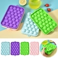thumbnail image 1 of LEFXSMR Silicone Ice Cube Tray with Lid, Easy Release Round Ice Trays for Freezer, Reusable Ice Molds for Ice Maker, 1 of 6