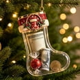 thumbnail image 1 of LEFXSMR Transparent Christmas Stockings, 3.93" Embossed Hanging Christmas Stocking, Stockings Christmas Decorations for Party Supplies Kids Gifts, 1 of 7