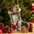 thumbnail image 1 of LEFXSMR Transparent Christmas Stockings, 3.93" Embossed Hanging Christmas Stocking, Stockings Christmas Decorations for Party Supplies Kids Gifts, 1 of 7
