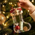 thumbnail image 1 of LEFXSMR Transparent Christmas Stockings, 3.93" Embossed Hanging Christmas Stocking, Stockings Christmas Decorations for Party Supplies Kids Gifts, 1 of 6