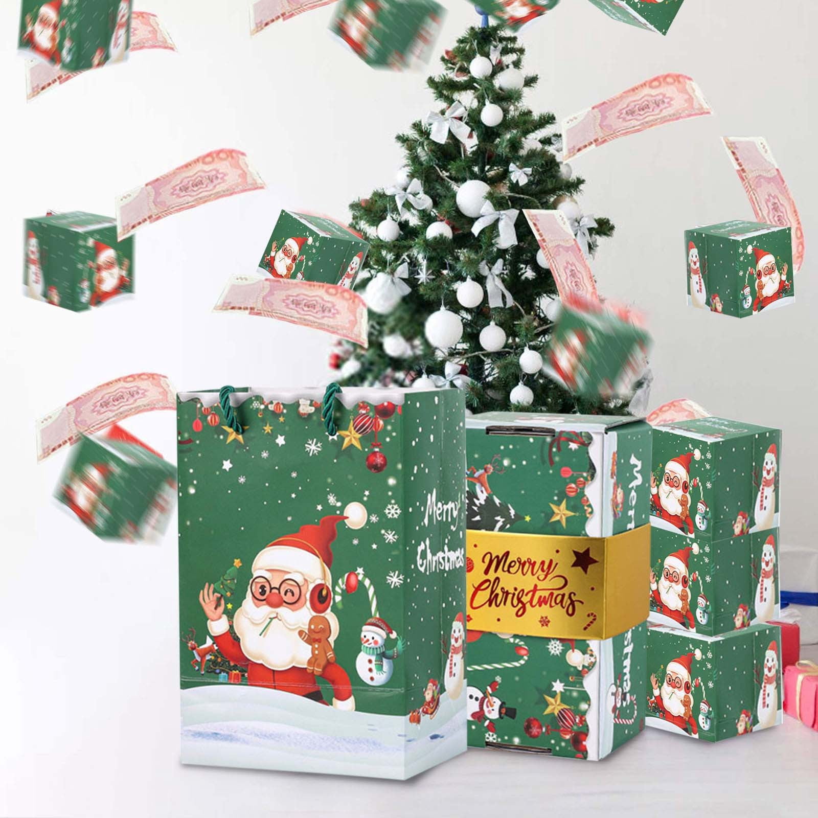LEFXSMR Surprise Gift Box Explosion for Money, Christmas Gift Boxes Set ...