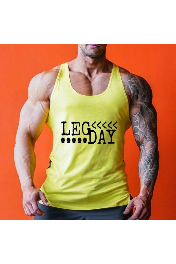 LEG DAY SANDO YELLOW.S