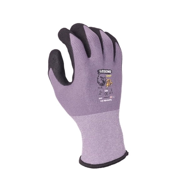 ATE Pro Grip Nitrile Palm Coated Glove, Gray
