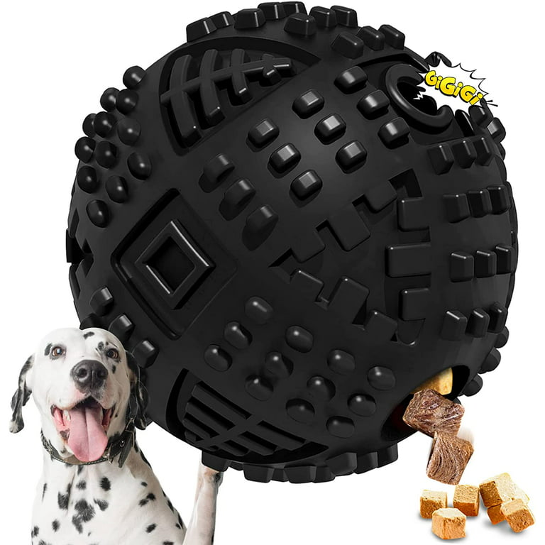LEGEND SANDY Indestructible Squeaky Dog Chew Toys for Large Breeds, Treat  Dispensing Puzzle Toys, Natural Rubber Balls