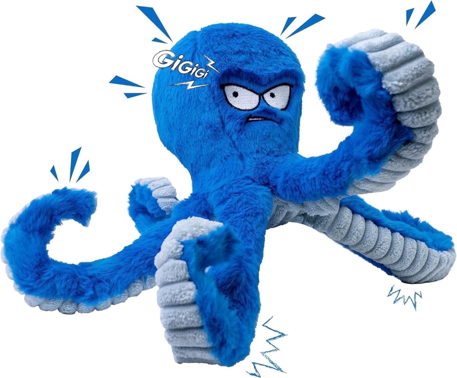 Eagle Crinkle Dog Toy Ball - Inflatable, With Rope, For Aggressive Chewers - Interactive Fetch & Tug Toy For Small, Medium, Large Dogs