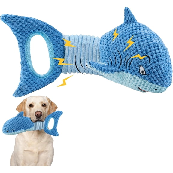 LEGEND SANDY Dog Toys for Aggressive Chewers, Large Dog Toys to Keep Them Busy, Interactive Squeaky Pet Toys,Crinkle Tug of War Dog Chew Toy