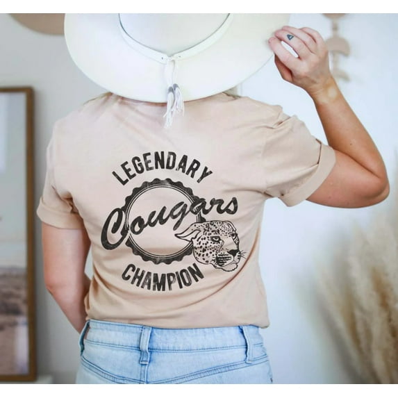 LEGENDARY CHAMPION Front and Back Graphic Short sleeve Tees Plus Size