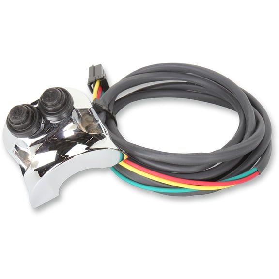 LEGENDS Chrome Legend Handlebar Mounted Control Switch assembly w/ Deutsch connectors 0616-0207
