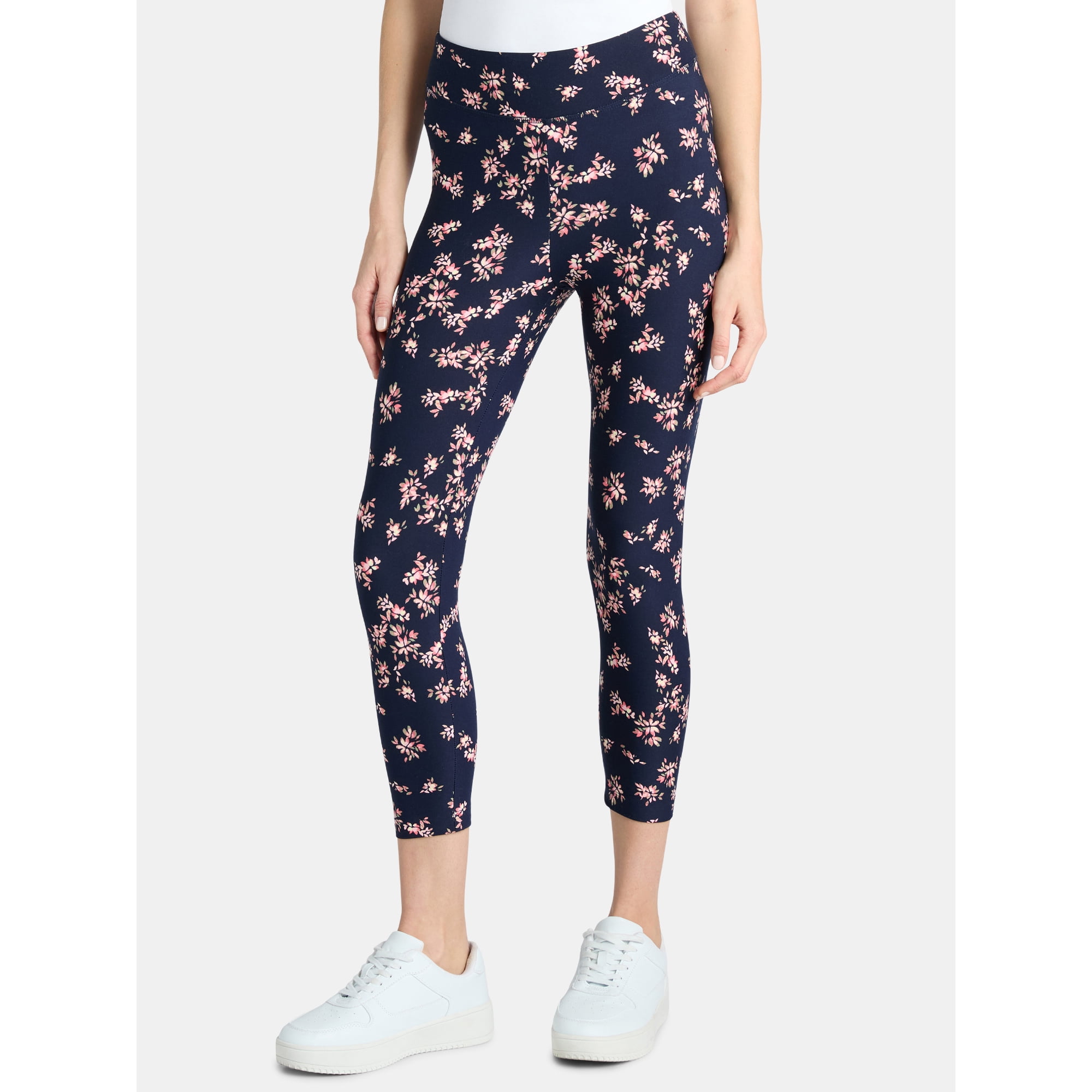 Time and Tru Women's Capri Leggings, Size XS-XXXL